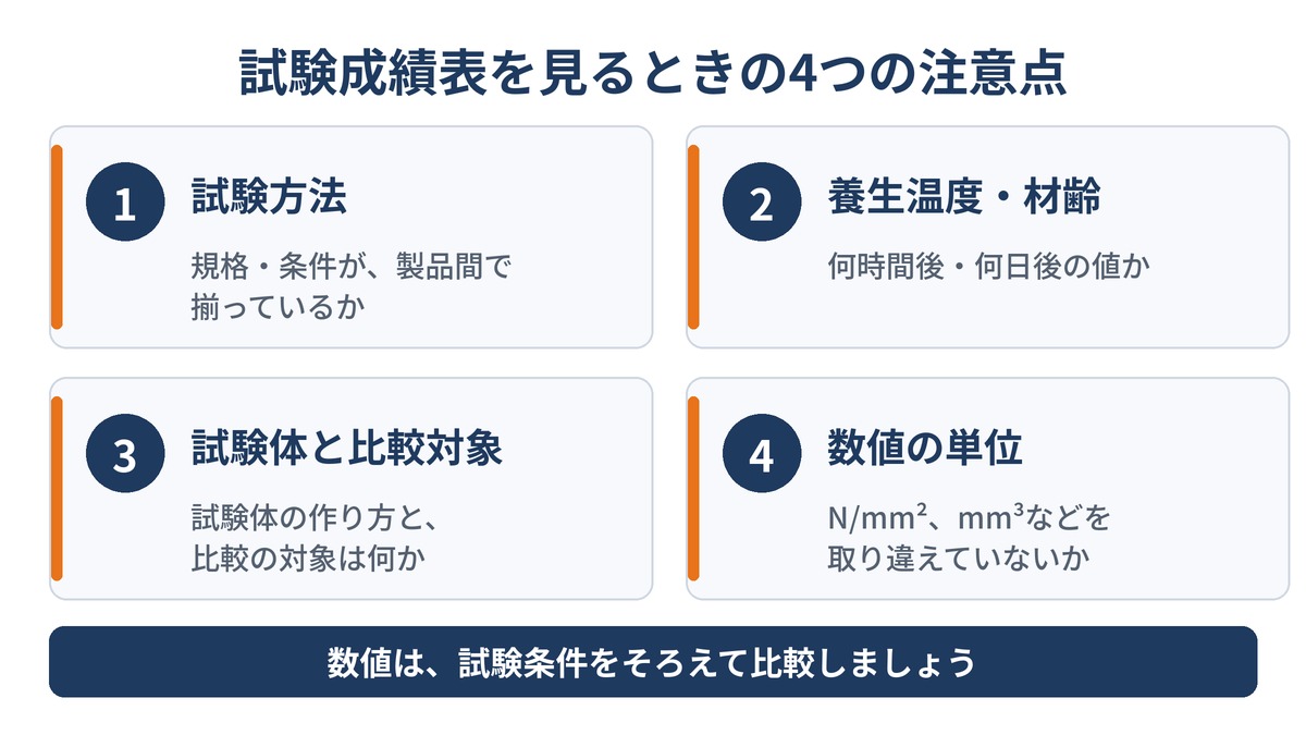 試験成績表を見るときの注意点